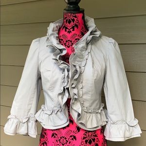 INC INTERNATIONAL CONCEPTS RUFFLE JACKET